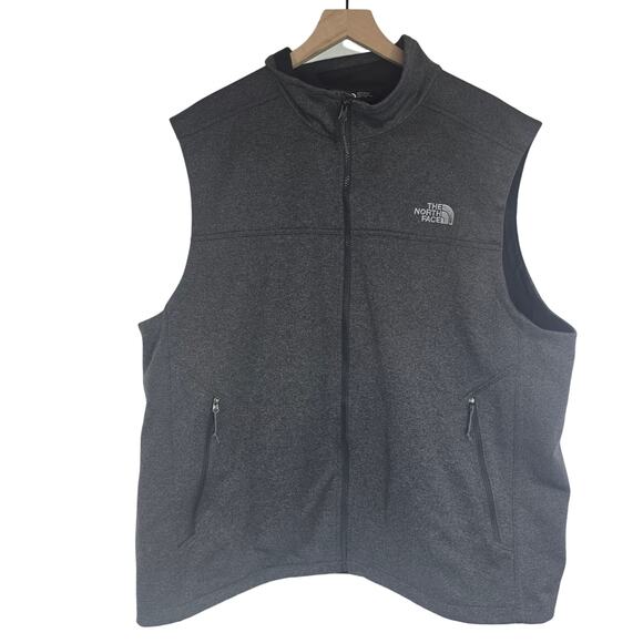 The North Face Other - The North Face Soft Shell Zip-Up Vest XXL Windwall Canyonwall Dark Heather Gray